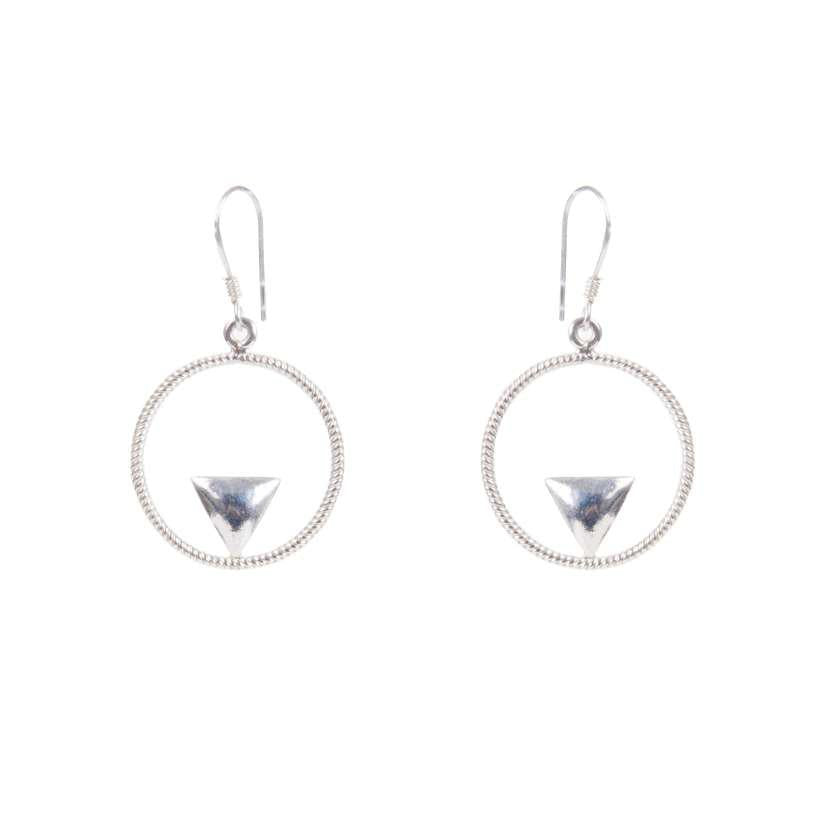 Devi Triangle Earrings