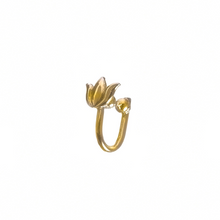 Load image into Gallery viewer, Blessing Lotus Clip-on Nosepin (Gold-plated)
