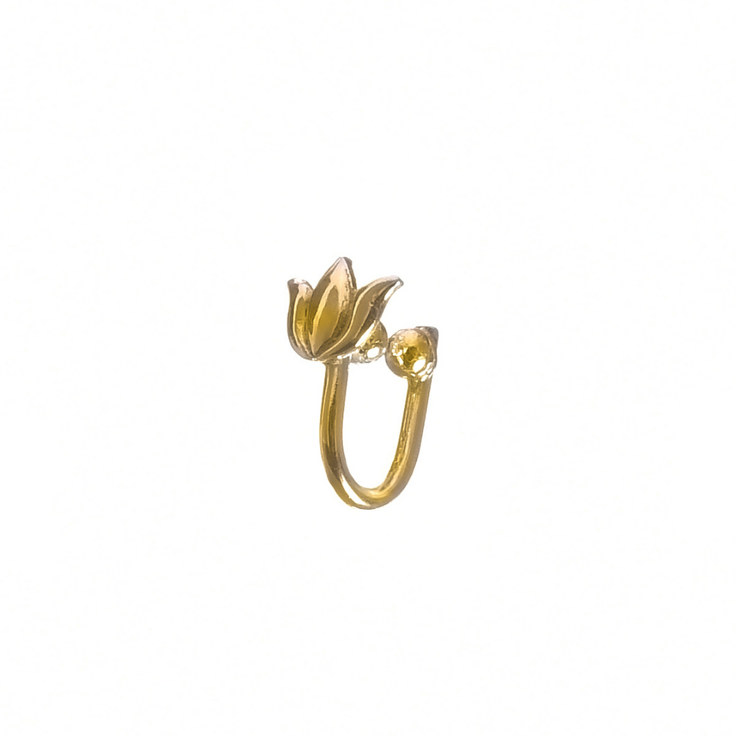 Blessing Lotus Clip-on Nosepin (Gold-plated)