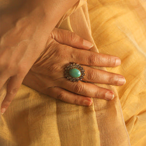 Turquoise Serenity Cocktail Ring