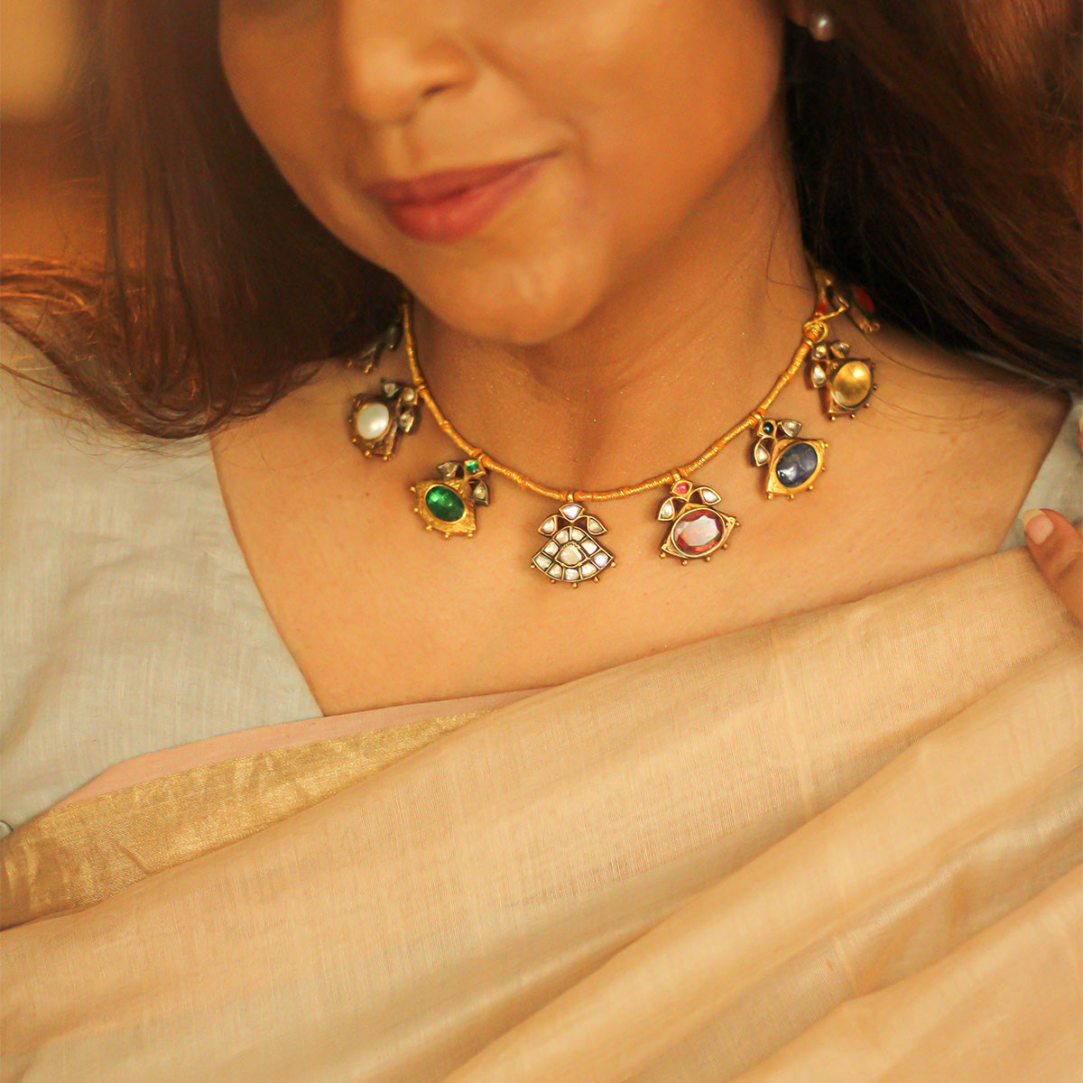 Navaratna Treasure Necklace