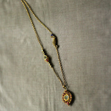 Load image into Gallery viewer, Ethereal Radiance Polki Long Necklace
