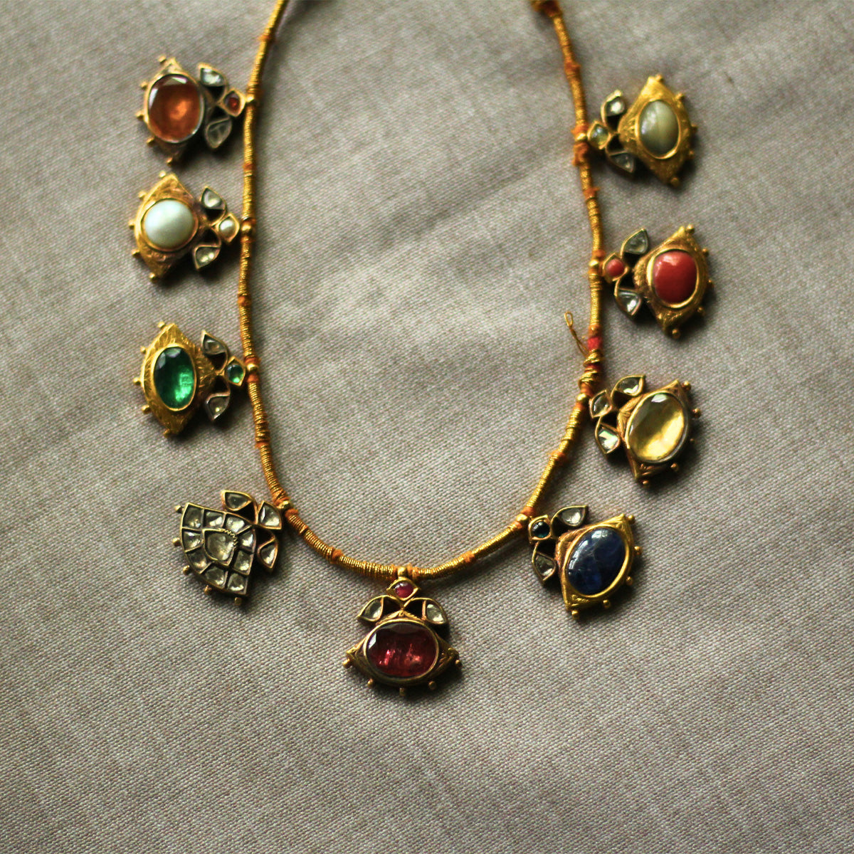 Navaratna Treasure Necklace
