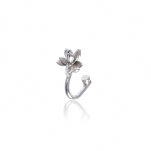 Blooming Lotus Clip-on Nosepin Silver