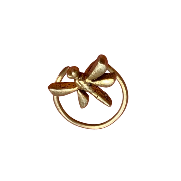 Dragonfly Coil Nosepin Gold-plated