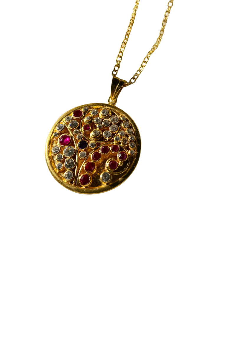 A Dot Full Of Enchanted Dreams Necklace- Gold Plated