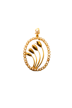 Load image into Gallery viewer, Blooming Jasmine Oval Necklace (Gold)
