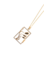 Load image into Gallery viewer, Blooming Jasmine Square Necklace (Silver)
