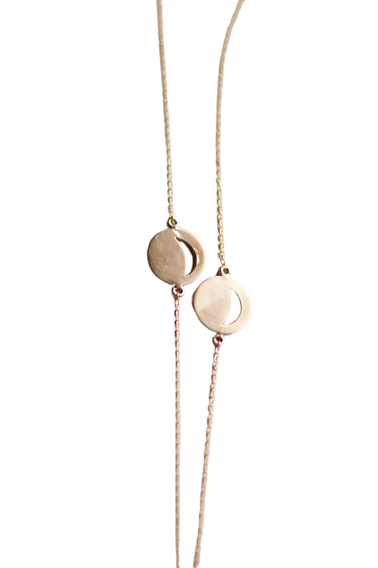 Bulan Chandelier Necklace (Silver)