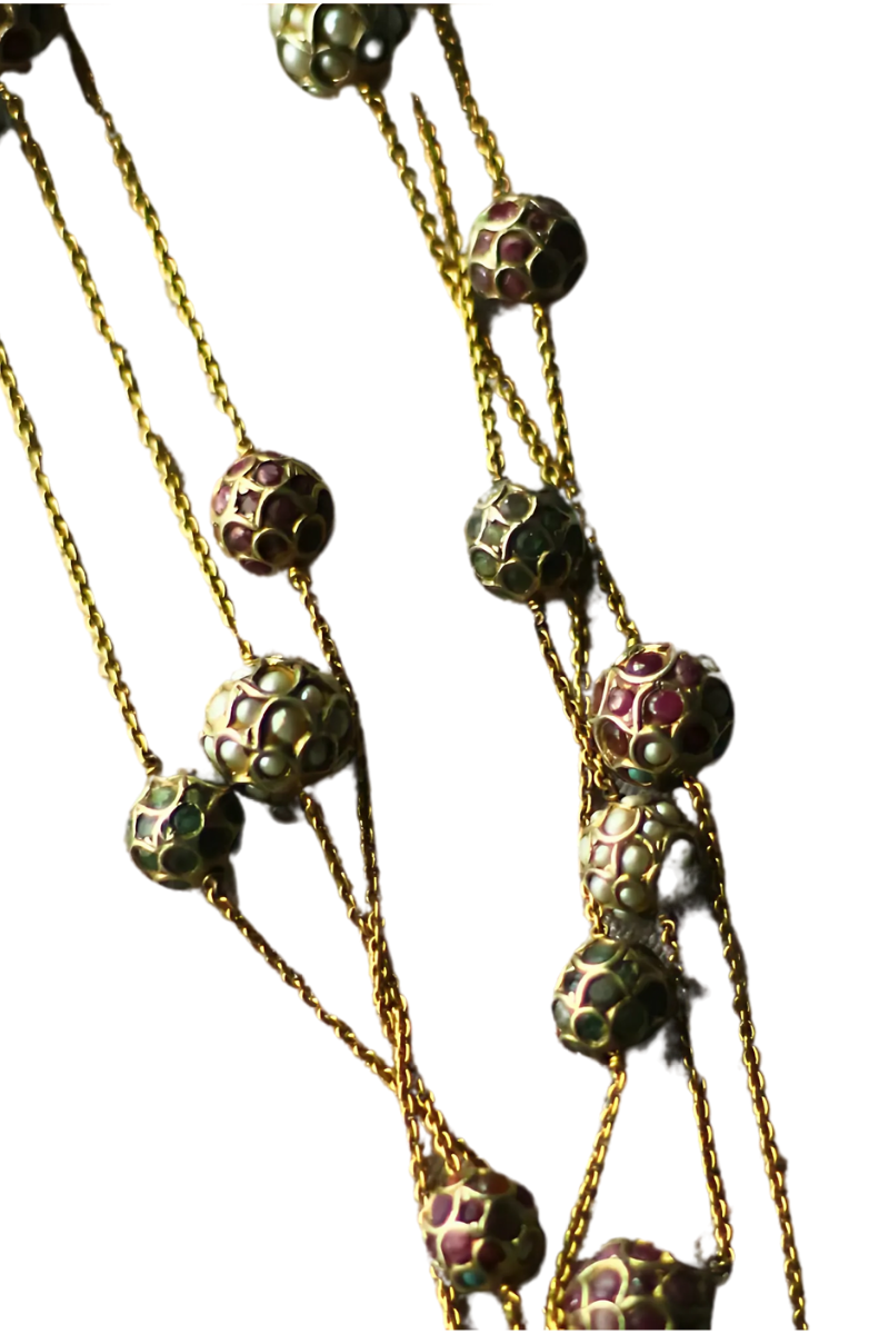 Cosmic Cocoon Gemstone Necklace