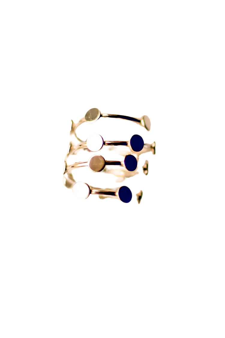Dot Coil Flow Ring (Silver)