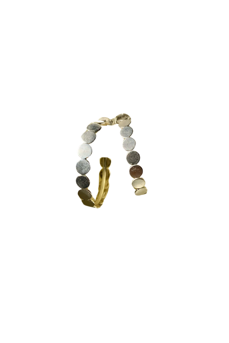 Dot Hoops - Silver