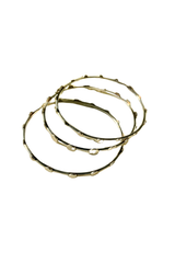 Dots In An Orbit Bangle (Single)- Silver