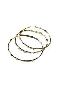 Dots In An Orbit Bangle (Single)- Silver