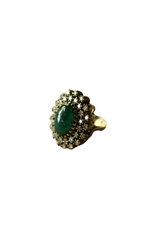 Emerald Symphony Cocktail Ring