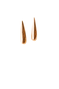 Flame Earrings- Silver (Small)