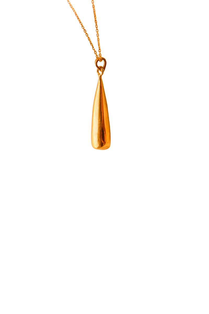 Flame Pendant- Gold plated (Small)