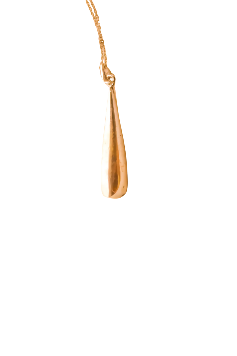 Flame Pendant- Silver (Big)