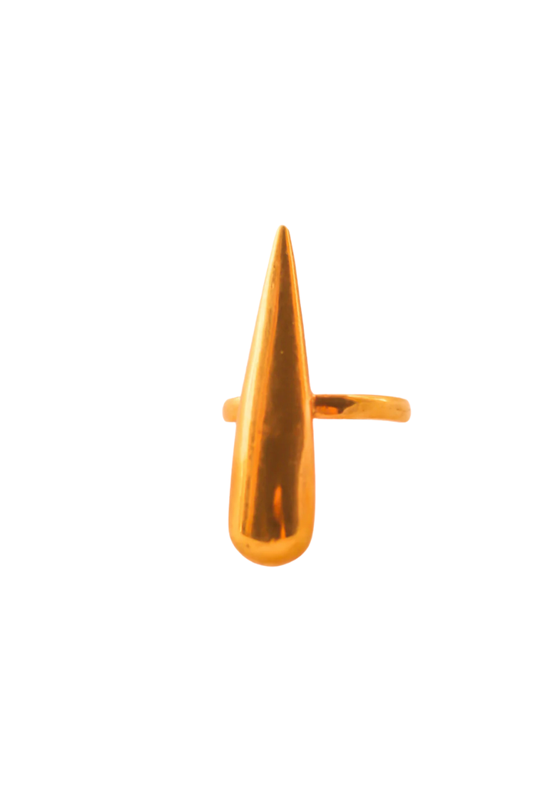 Flame Ring- Gold Plated (Big)