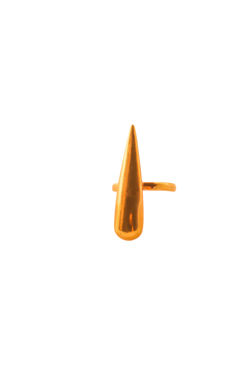 Flame Ring- Gold Plated (Small)