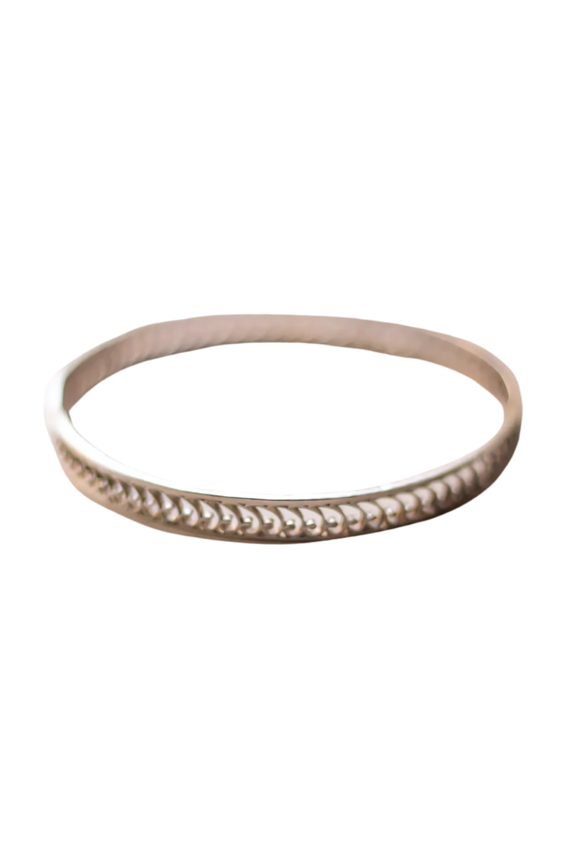 Growing Spiral Bangle (Silver)