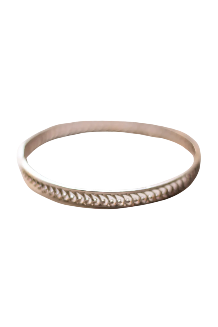 Growing Spiral Bangle (Silver)