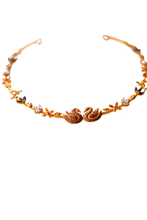 Load image into Gallery viewer, Hamsa Duet In Kamadeva&#39;s Garden Choker (Gold-plated)

