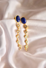 Load image into Gallery viewer, The Sita Lapis Mystical Rainshower Earrings
