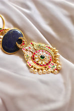 Load image into Gallery viewer, Nivedita Jadau Lapis Grandeur Necklace
