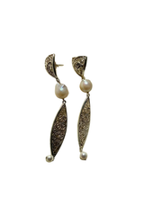 Leela Filigree Earrings- Silver