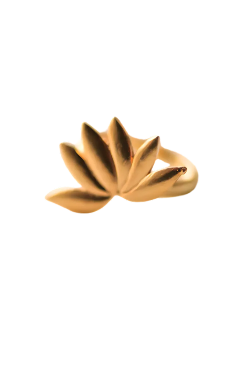 Lotus In Full Bloom Ring (Gold-Plated)