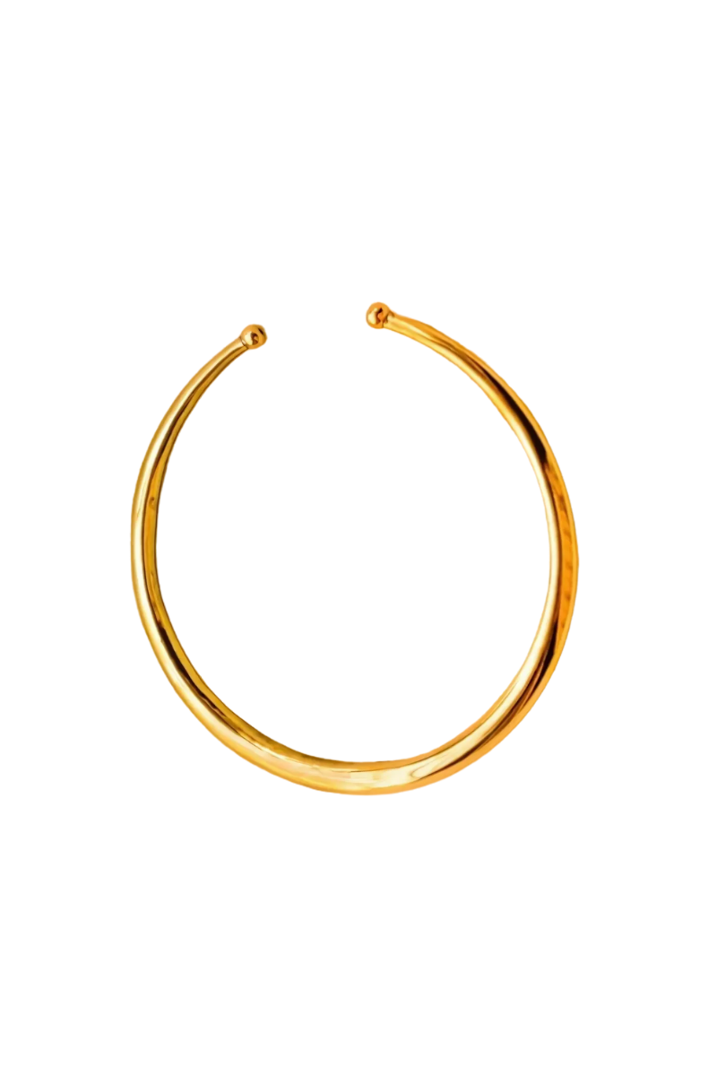 Mandala Brass Choker - Gold