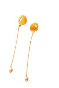 Marama (Moon) Chandelier Earrings (Gold-Plated)