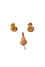 Load image into Gallery viewer, Meenakshi Goddess Set (Earrings + Pendants)
