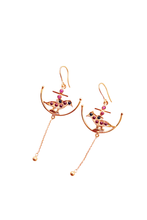 Load image into Gallery viewer, Meenakshi On Swing Single Chandelier (Gold-plated)
