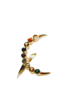 Load image into Gallery viewer, Navaratna Crescent Ring (Small)
