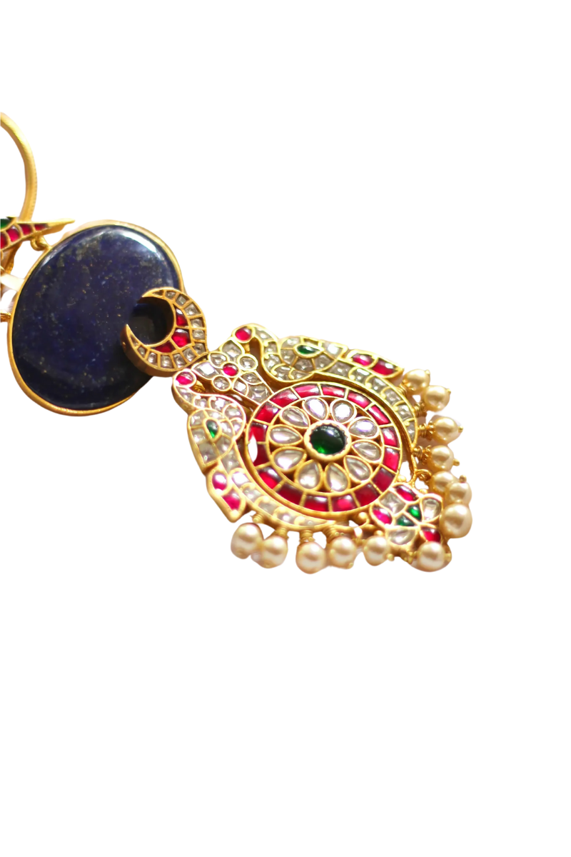 Nivedita Jadau Lapis Grandeur Necklace