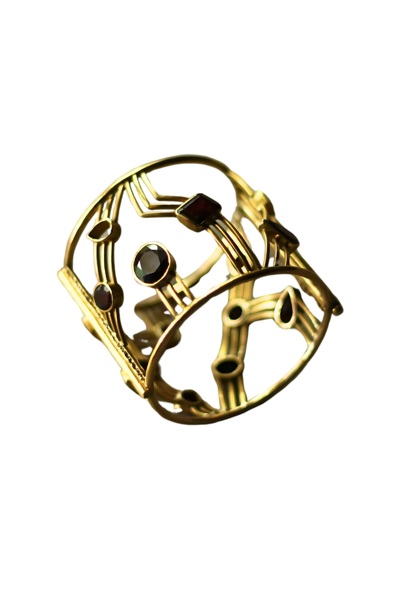 Ruby Droplets Cuff