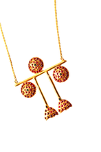 Load image into Gallery viewer, Temple Architecture Necklace (Gold-Plated)
