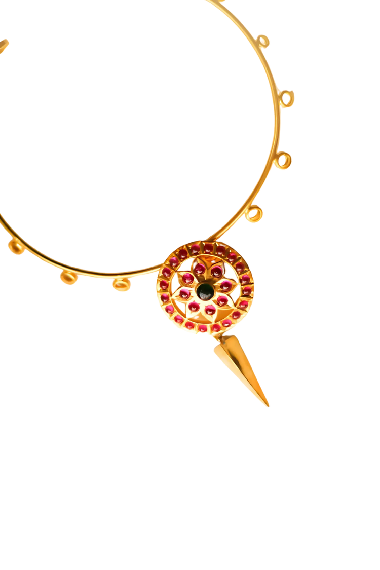 Temple Circle Warrior Choker (Gold-Plated)