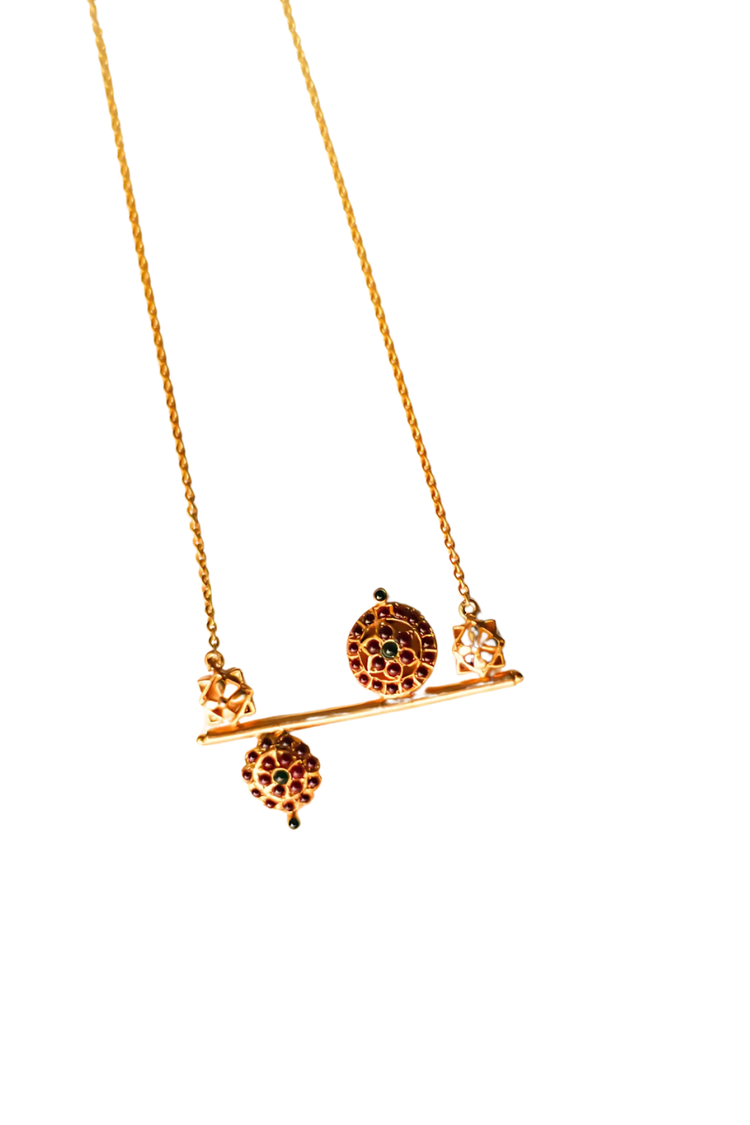 Temple Mangalsutra Necklace (Gold-Plated)