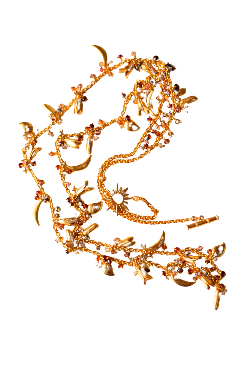 The Harvest Bounties Necklace - Short (Gold-Plated)