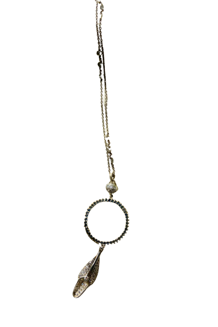 The Traveller Dot Necklace - Silver