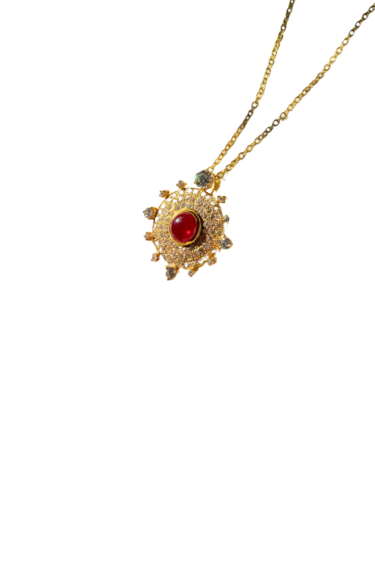 The Victorian Dot Pendant- Gold Plated
