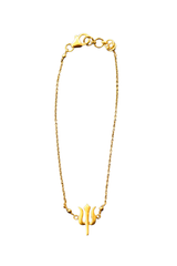 Trishul Bracelet (Gold-plated)