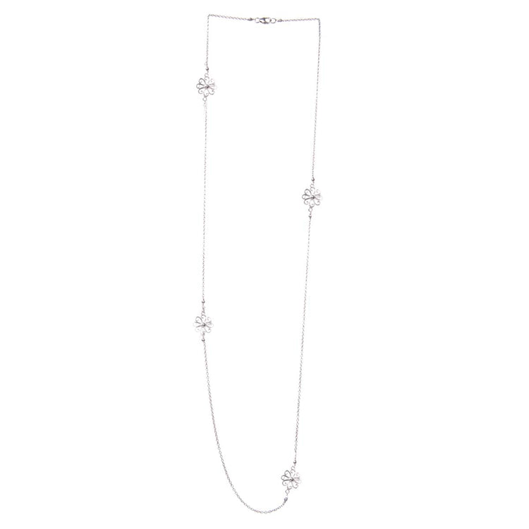 Tiny Flowers Filgree Necklace