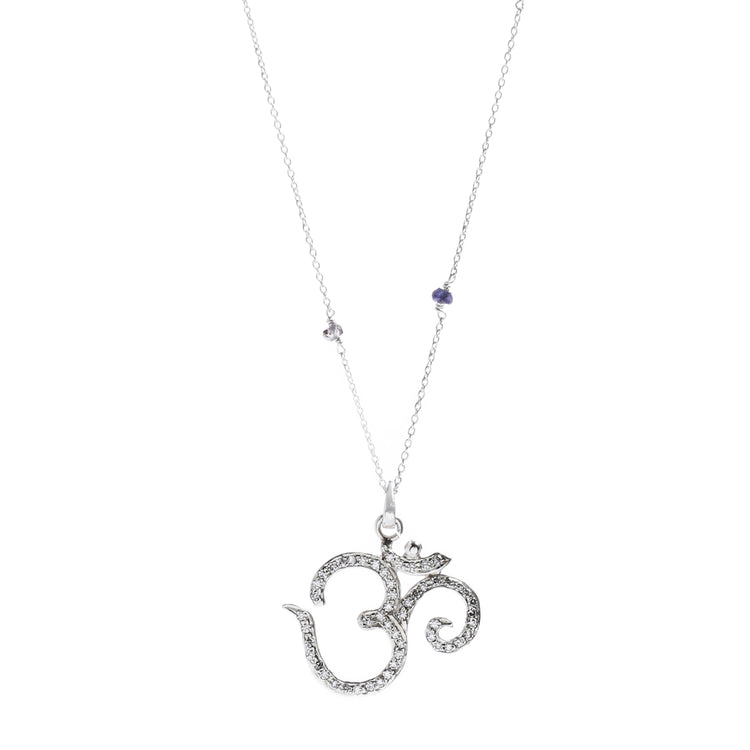 Studded Om Pendant
