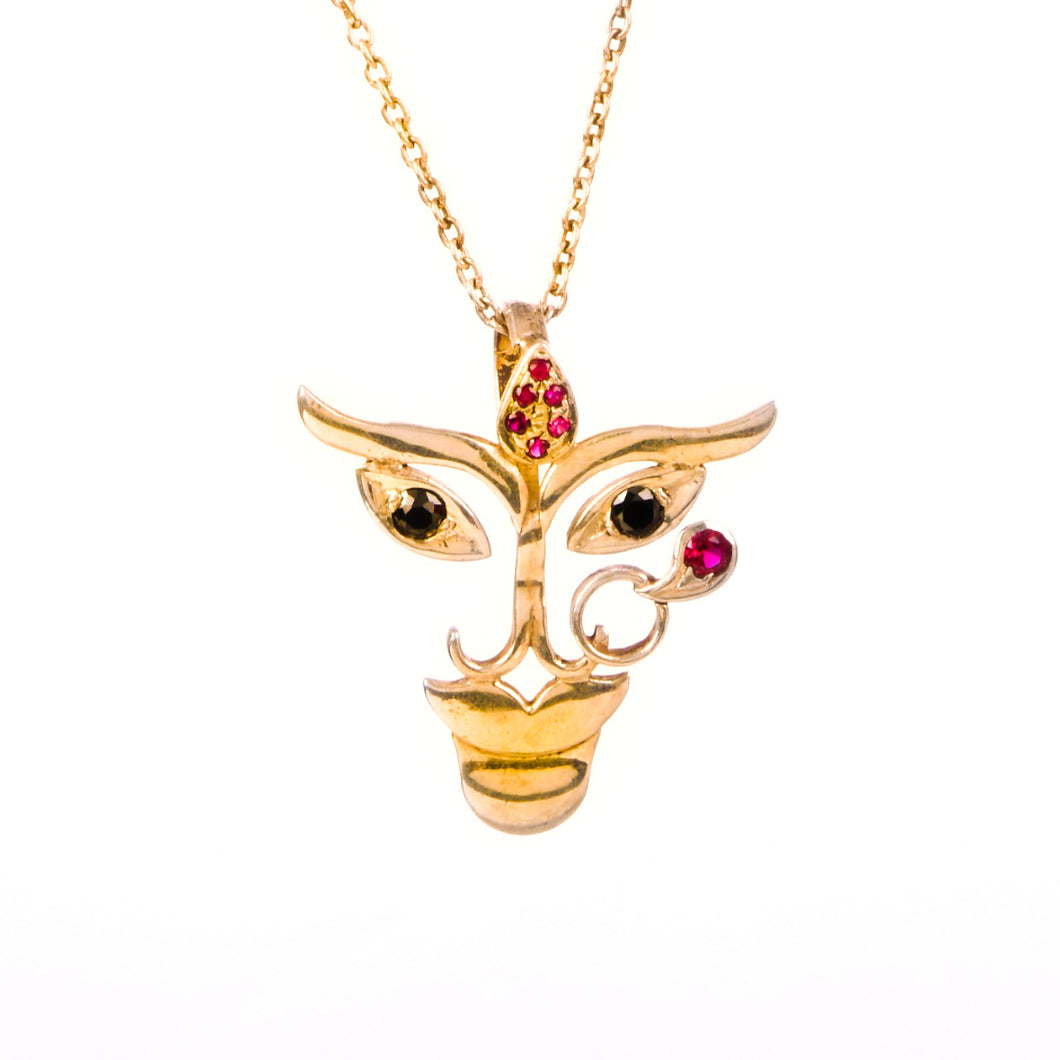 Durga Pendant (Gold-Plated Big)