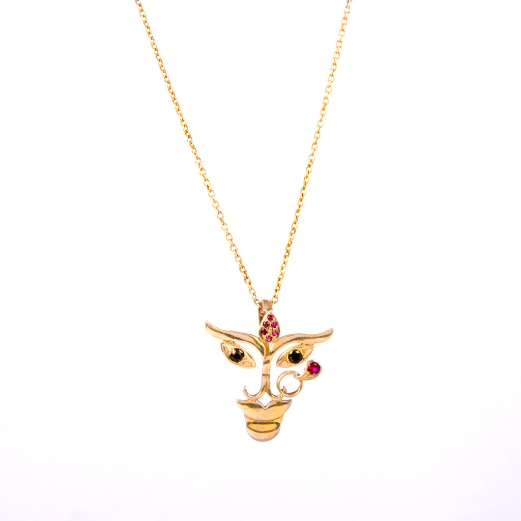 Durga Pendant (Gold-Plated Small)