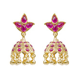 Lotus Stud Aparna Jhumkis